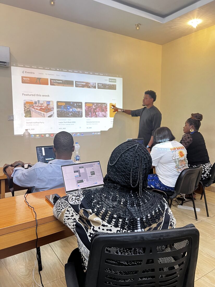 An instructor leading a live class
